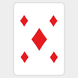 Tiles Diamonds Suit Playing Card Symbol Sticker